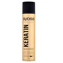 Lak na vlasy pre neviditeľnú extra silnú fixáciu Keratin 4 ( Hair spray) 300 ml