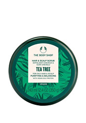Čisticí a vyrovnávající peeling pro mastné vlasy a pokožku hlavy Tea Tree Purifying & Balancing (Hair & Scalp Scrub) 240 ml