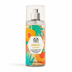 Test- és hajspray Apricot & Agave (Hair & Body Mist) 150 ml