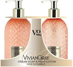 Set cosmetic pentru îngrijirea mâinilor Neroli & Amber (Cream Soap & Hand Lotion)