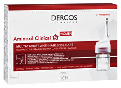 Multiúčelová kúra proti vypadávaniu vlasov pre ženy Dercos Aminexil Clinical 5 21 x 6 ml