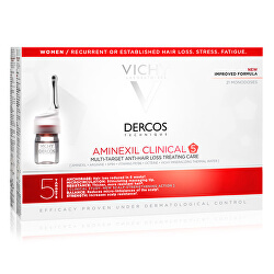 Tratament multifuncțional împotriva căderii părului pentru femeiDercos Aminexil Clinical 5 21 x 6 ml