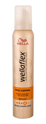 Spumă modelatoare pentru părul creț Wellaflex Frizz Control (Mousse) 200 ml