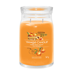 Aromatická sviečka Signature sklo veľké Farm Fresh Peach 567 g