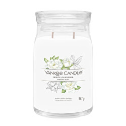 Lumânare aromatică Signature sticlă mare White Gardenia 567 g