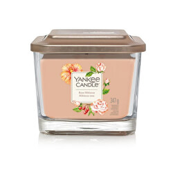 Aromatická svíčka střední hranatá Rose Hibiscus 347 g