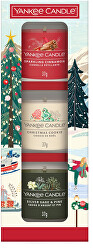 Dárková sada votivních svíček ve skle Christmas Classics 3 x 37 g