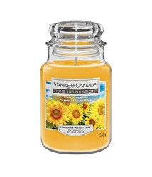 Candela profumata Home Inspiration grande Sunflower Fields 538 g