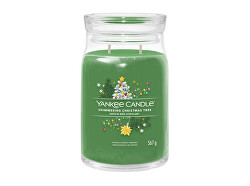 Candela aromatica Signature in vetro grande Shimmering Christmas Tree 567 g