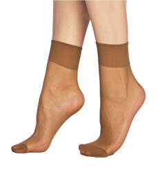 2 PACK - silonkové matné ponožky bronze