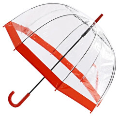 Umbrelă transparentă în formă de baston, pentru femei