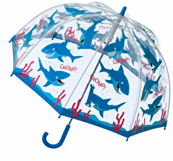 Umbrelă transparentă pentru copii Buggz Kids Shark