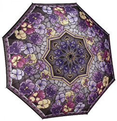Umbrelă pentru femei  Stained Glass Pansies 