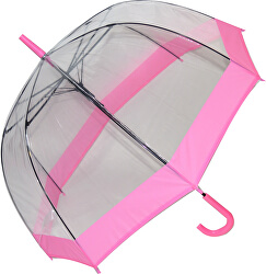Umbrelă transparentă cu baston pentru doamne Clear Domes