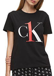 Női póló CK One S/S Crew Neck Black Red Logo