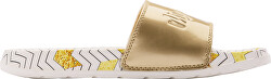 Papuci pentru femei Cleo Alb-3/gold Zigzag