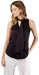 Női blúz Closet Sleeveless Pussy Bow Blouse Black