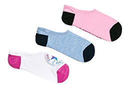 3 PACK - női zokni White/Pink/Chambray