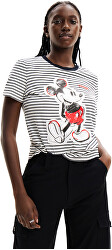 Damen T-Shirt Mickey Patch Regular Fit