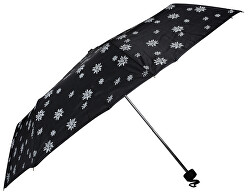 Női összecsukható mechanikus esernyő Special Mini Edelweiss fekete 700065E03