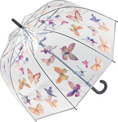 Dámský holový deštník Transparent Long AC Domeshape