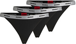 3 PACK - dámske nohavičky String HUGO