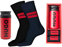 Pánska darčeková sada HUGO - ponožky a termoska