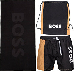 Set bărbați - pantaloni scurți de înot, prosop și geantă