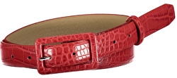 Curea pentru femei PCHEATHER JEANS BELT Racing Red