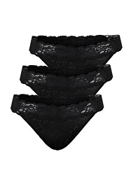 3 PACK - dámska tangá PCELSY