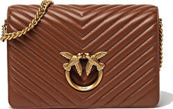 Dámská kožená crossbody kabelka