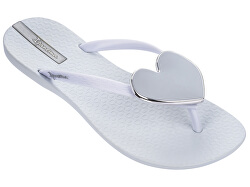 Șlapi flip-flops de damă Maxi Fashion II Fem White/Silver
