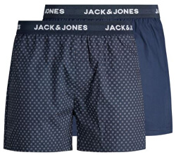 2 PACK - pánske trenírky JACDOTS Trunks 12183171 Dress Blue s