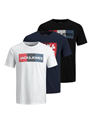 JJECORP 3 PACK - férfi póló