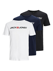 3 PACK - tricou pentru bărbați JJECORP Slim Fit