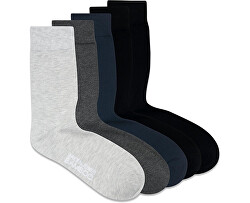 5 PACK - pánske ponožky JACBASIC