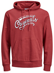 Hanorac pentru bărbați JORRAFAEL SWEAT HOOD Brick Red