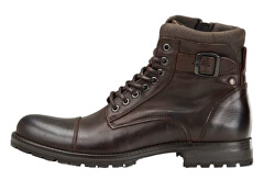 Férfi bokacsizma JFWALBANY LEATHER Coffee Bean