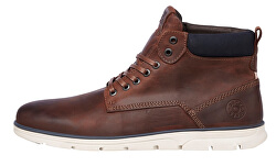 Pánske členkové topánky JFWTUBAR LEATHER BRANDY STS Brand y Brown