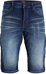 Férfi rövidnadrág JJIREX JJLONG RÖVID GE 022 IK STS Blue Denim