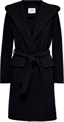 Dámsky kabát JDYOVIDA LONG HOOD JACKET OTW HAB Black