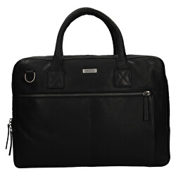 Pánská kožená taška na notebook blc/4425/20 black