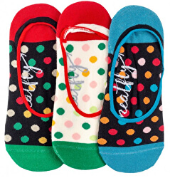 3 PACK - dámske ponožky Low socks S19 C / Big Dot s 2
