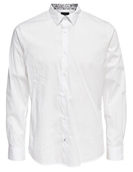 Cămașă pentru bărbați ONSENRICO LS STRETCH SHIRT White