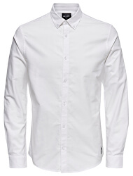 Camicie da uomo LS ONSOXFORD SOLID LS VD White