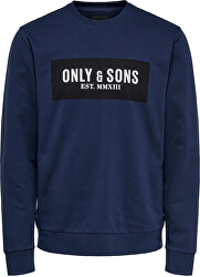 Hanorac pentru bărbati ONSNORMIE REG Crew NECK SWEAT Dress Blues