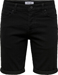 Pánske kraťasy ONSPLY LIFE SLIM BLACK PK 5139 Black Denim