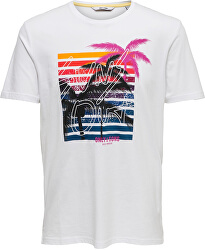 T-shirt da uomo ONSCALM SLIM SS TEE Bright White