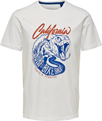 Tricou pentru bărbați ONSCALM SLIM SS TEE Cloud Dancer