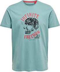 Tricou pentru bărbați ONSCALM SLIM SS TEE Mineral Blue